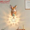 86LIGHT Contemporary Rabbit Wall Lamp Creative Living Room Bedroom Study Villa Hotel Children's Room Aisle LED Decoration Light 1