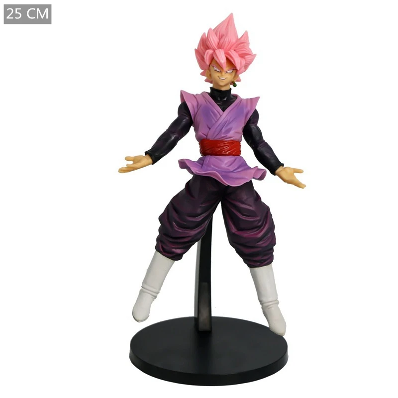 Super Saiyan Goku Black Hair Pink Hair Toys Model Ornaments Figure