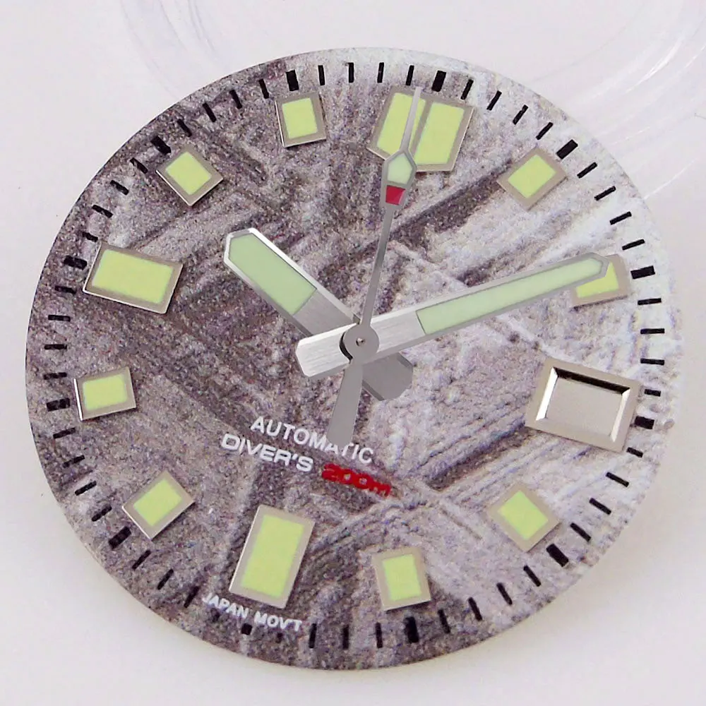 29mm Black & Green Dial with Blue Accents and Luminous Marks