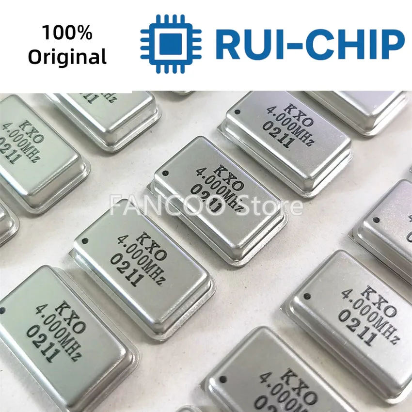 5개 4M 4.000M 4MHZ 4.000MHZ 크리스탈 발진기 액티브 OSC DIP-4 직사각형 풀 사이즈 3.3V 5V