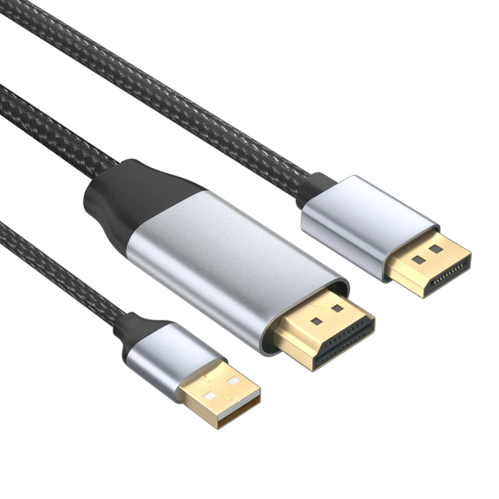 Video Converter Adapter Cord, Hdmi Displayport Cable