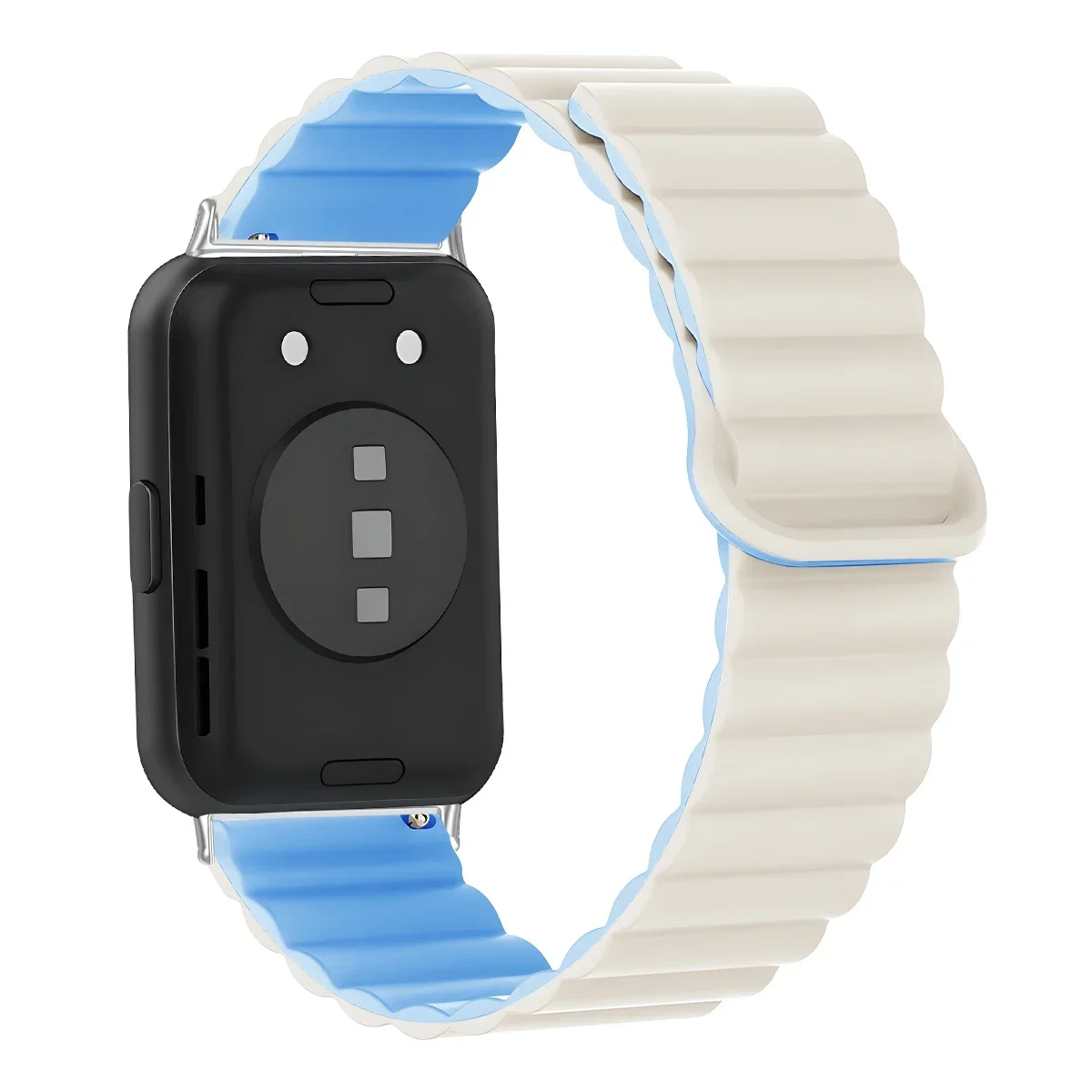 Magnetic Loop Silicone Watch Strap, Adjustable Fit