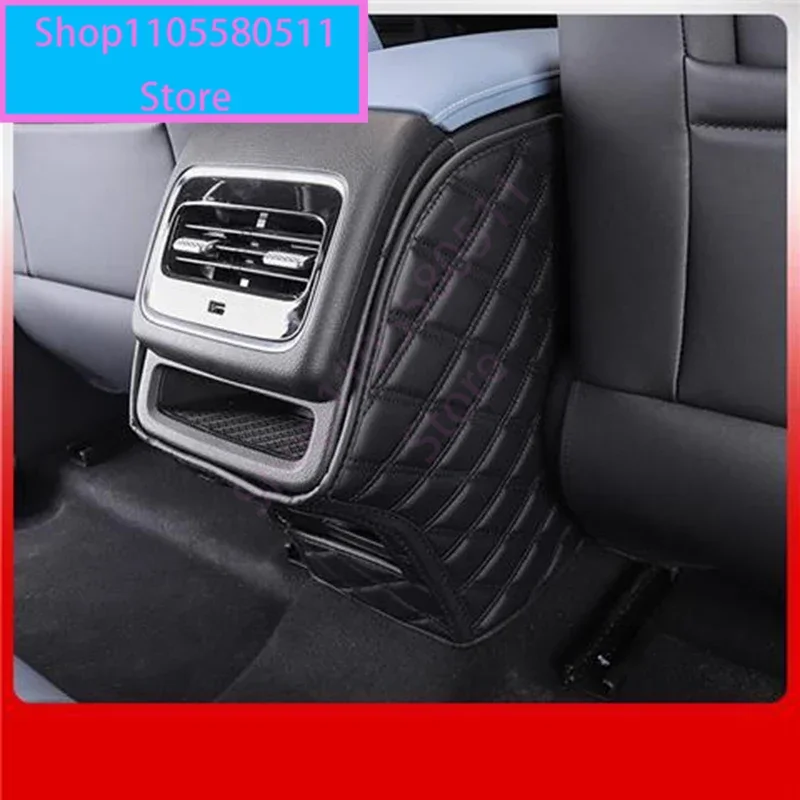 체리 오모다 C5 5 FX 2022 2023 차량용 PU 가죽 안티 킥 매트 패드, 발차기 방지 매트, 시트 백 프로텍터, 자동차 액세서리