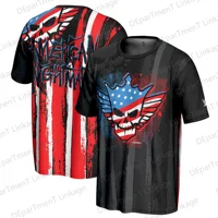 2024 New Arrival Summer Wrestling Match Cody Rhodes ProSphere American Nightmare Flag T-Shirt For Oversized Kids/Adults 1
