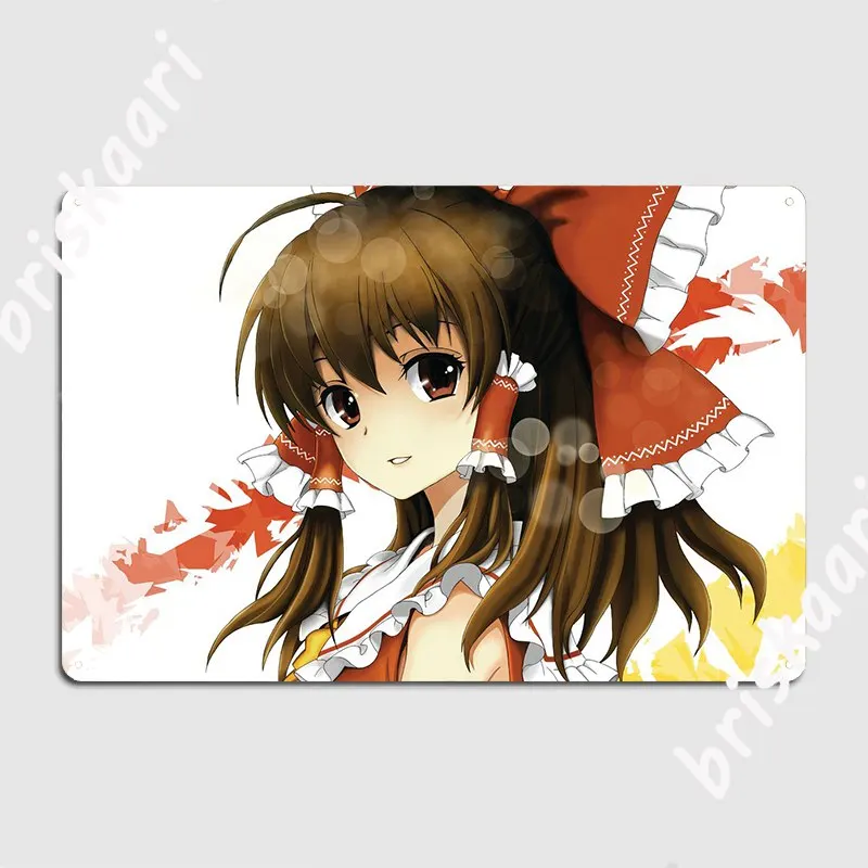 

Металлический знак Reimu Hakurei, кинотеатр, гостиная, Классическая роспись, оловянные плакаты