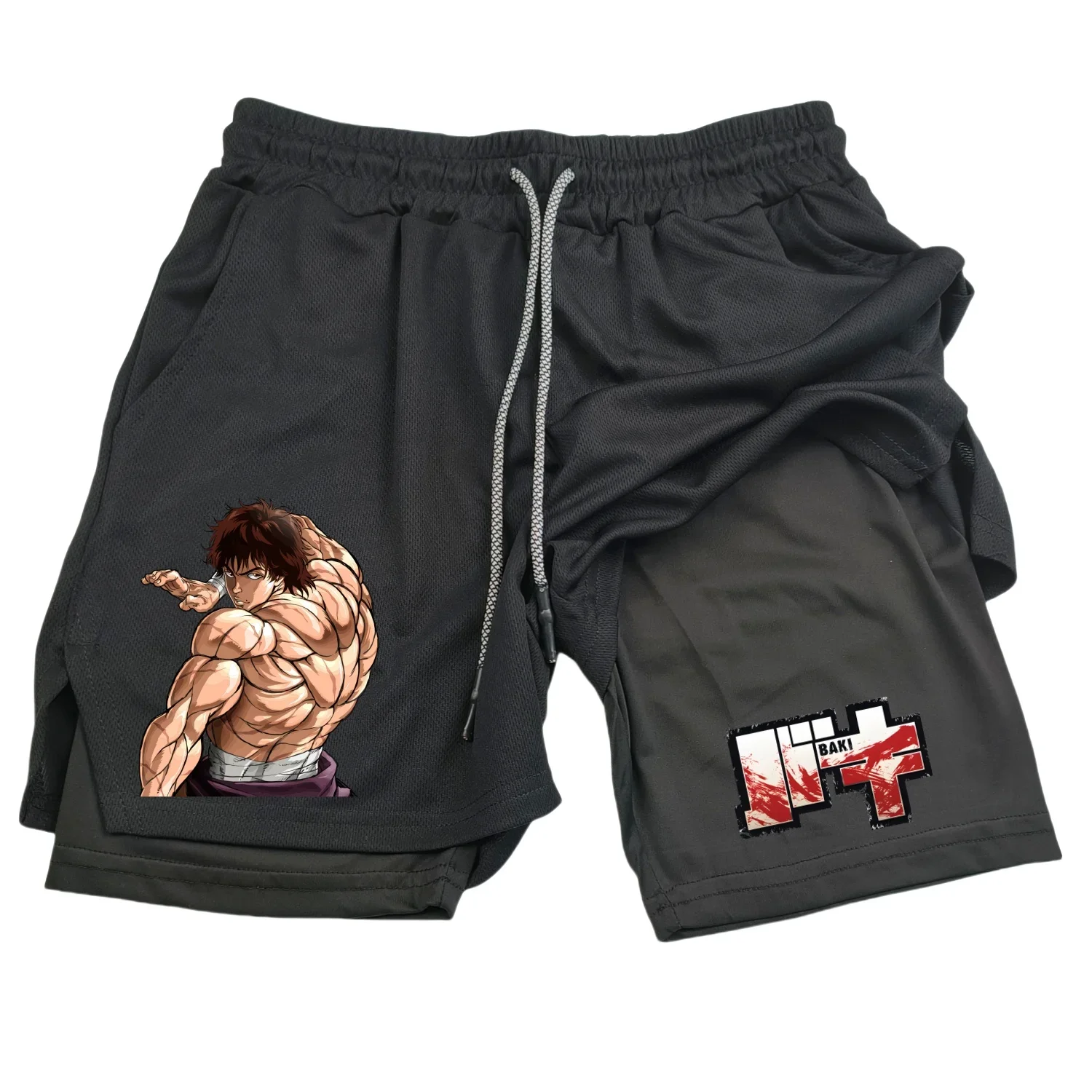 شورت أنيمي هانما باكي لصالة الألعاب الرياضية للرجا...