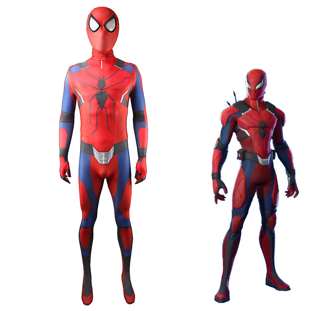 

Viedo Game Spidey Cosplay Costume Superhero Advanced Suits Spandex Zentai Suits Bodysuit Jumpsuit Halloween Costume Adult Kids