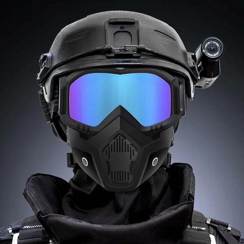 Paintball Mask Anti-impact Tactical Explosion Proof Hunting CS War Game Motorcycle Goggles