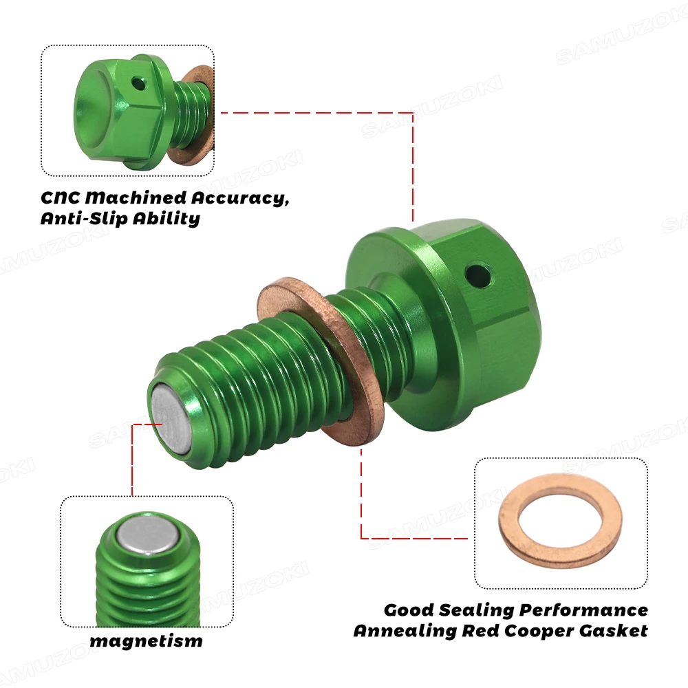 Buy ZETA MAGNETIC DRAIN BOLT Fits Kawasaki KX 250 F KX250 F 2004-11 In Tempe, Arizona, US, For - Foto 6
