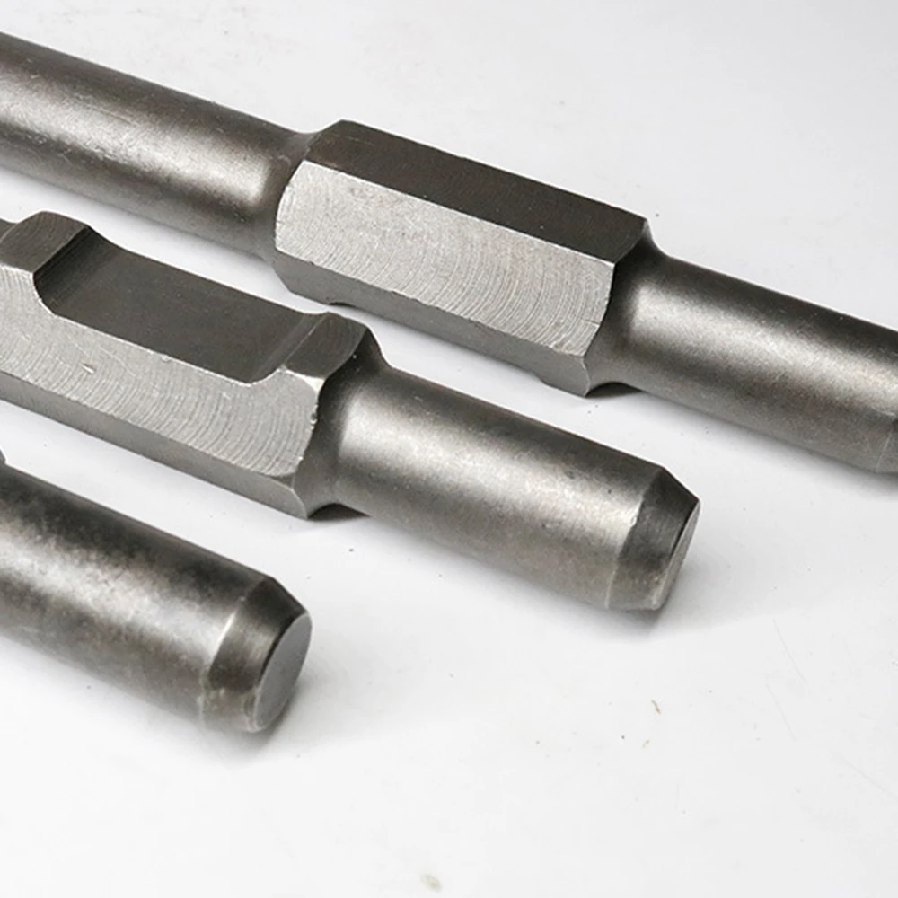 17.5" Jack Hammer Bits 1-1/8" Hex Shank Shovel Spade Chisel Bits for Demolition Hammers Clay Spade Bit for Electric Jackhammer