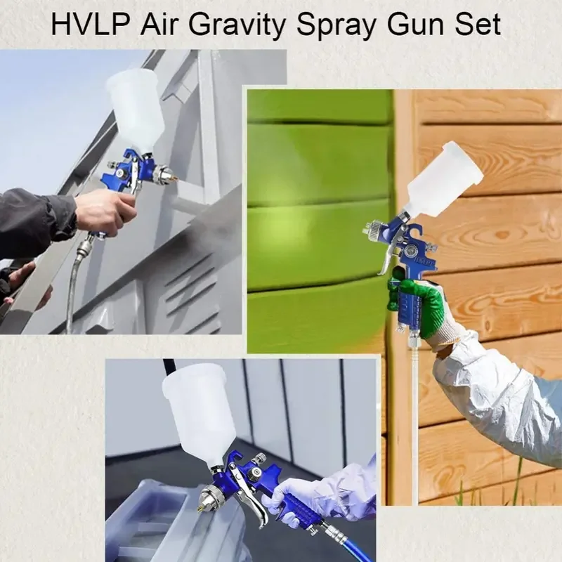 Car painting with 1.0mm nozzle air spray gun, gravity feed spray gun, suitable for car primer, furniture surface spraying
