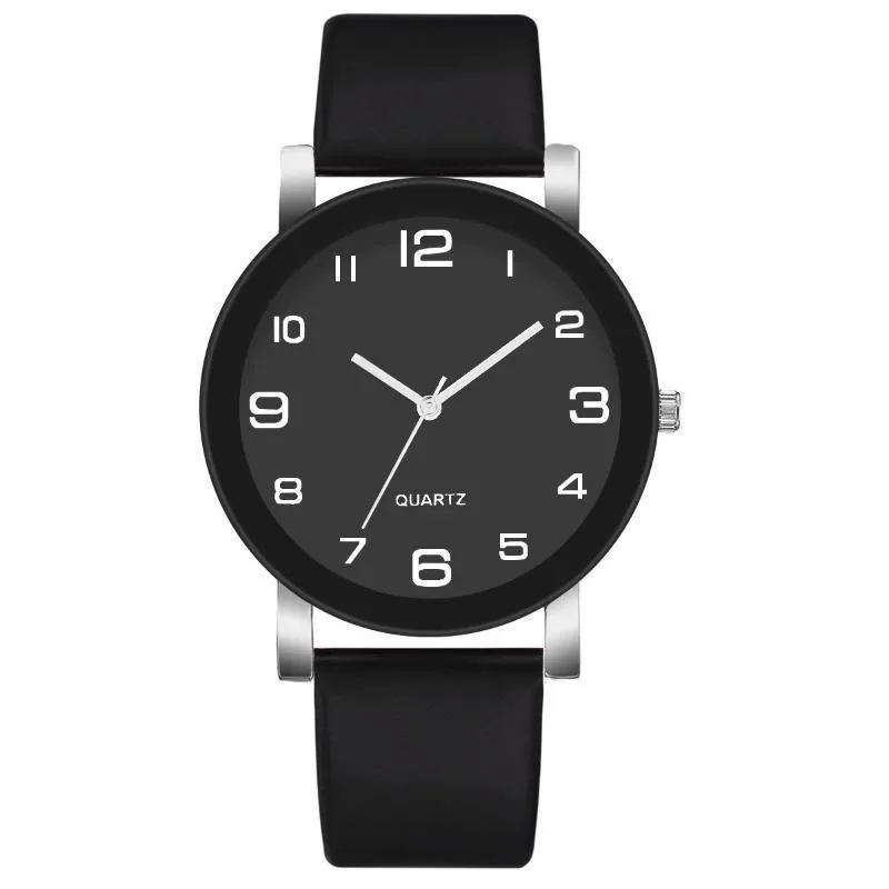 Fashion Simple Leather Clock Watches Quartz Watch Women Men Casual Digital Wristwatch Couple Watches 여자시계  Relojes Para Mujer 2