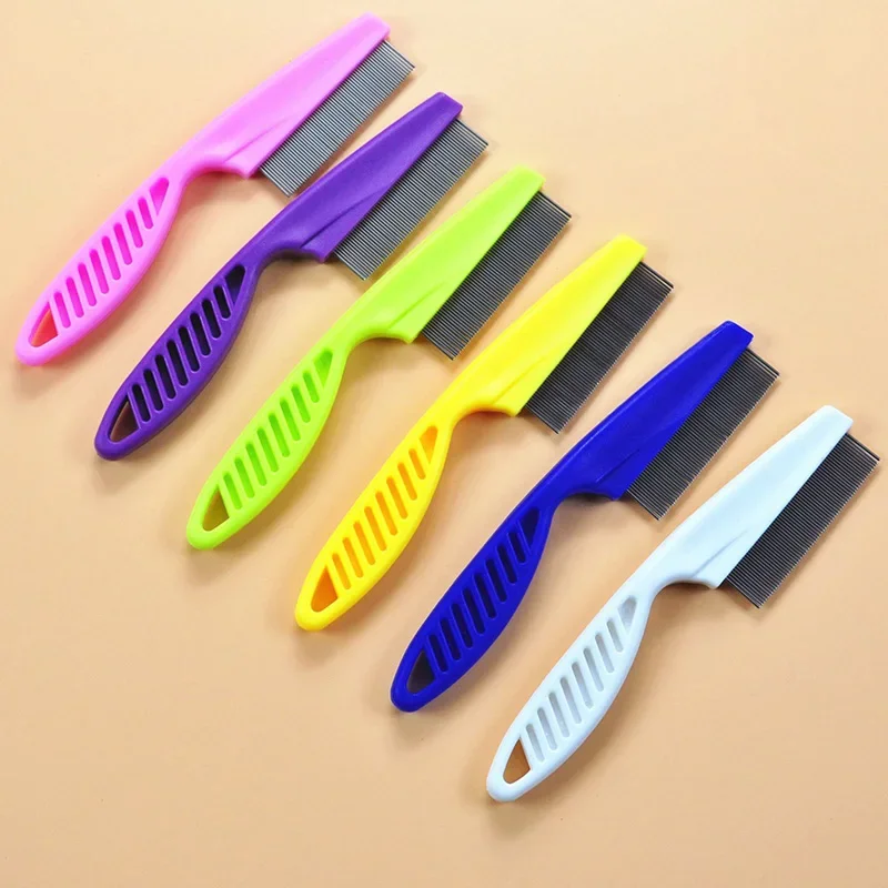 Description Picture 2 of itemPuppy Dog and Cat Hair Grooming Comb, Flea Shedding Brush, Stainless Hair Combs for Pets' Bath Cleaning (1PC)