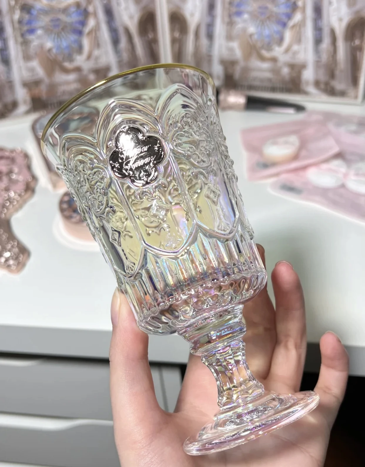 

Чашка для чая холодной воды с изображением цветов из серии Little Angel