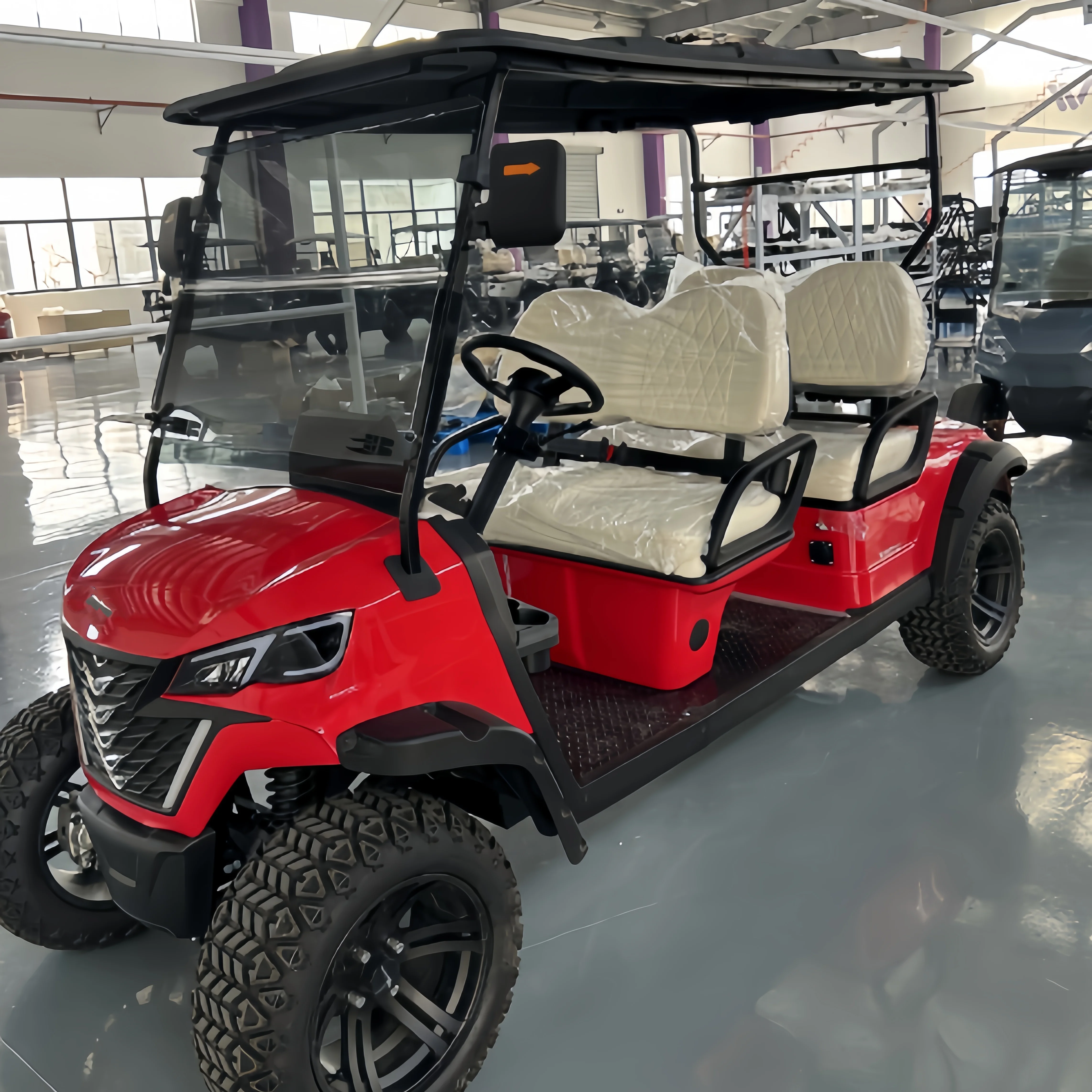 Lifted 2 4 6 Seat Electric Lithium Battery Golf Cart Hunting Golf Buggy car with DOT EEC
