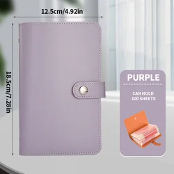 Spacious Cash Wallet for Financial Organization and Storage (PURPLE)