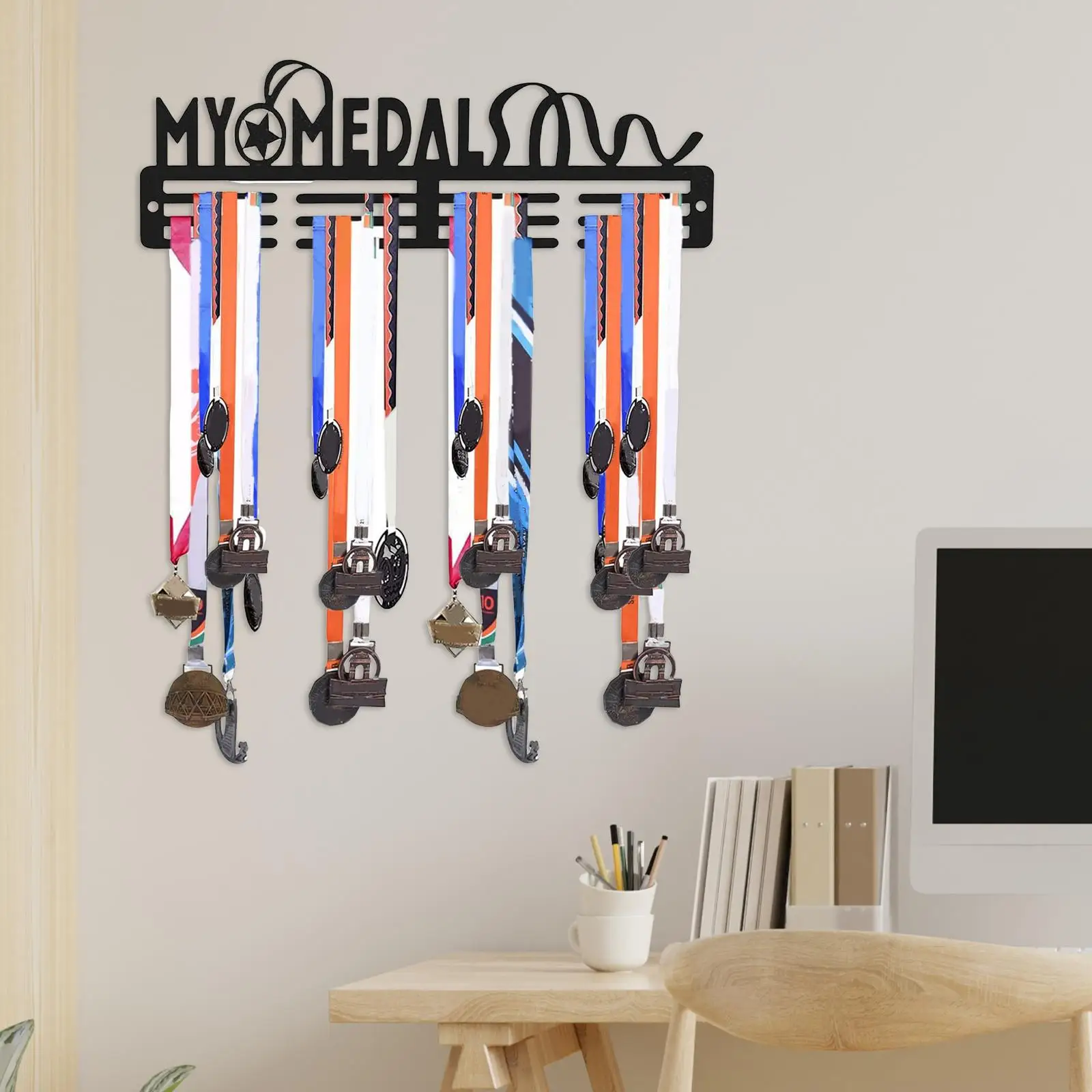 Support de Médaille Affichage Cintre Support Médailles-acrylique Porte