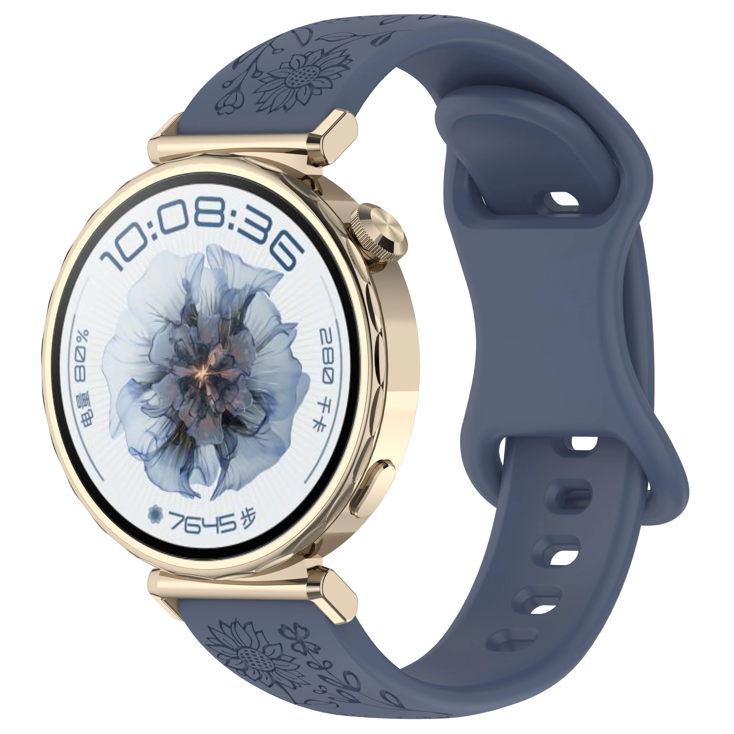 Elegant Silicone Watch Strap - Versatile Design