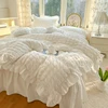 Korean Princess Style Lace Ruffles Bedding Set Skin-friendly Soft Seersucker Duvet Cover Set Bed Sheet Or Bed Skirt Pillowcases 3
