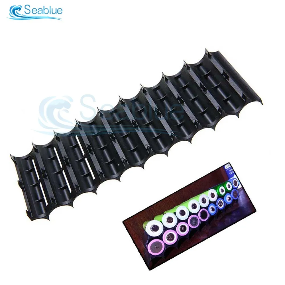 

18650 Кронштейн держателя батареи Антивибрационный пластиковый футляр Ящик для хранения Держатель литий-ионных элементов Прокладка батареи Расширяемый держатель батареи