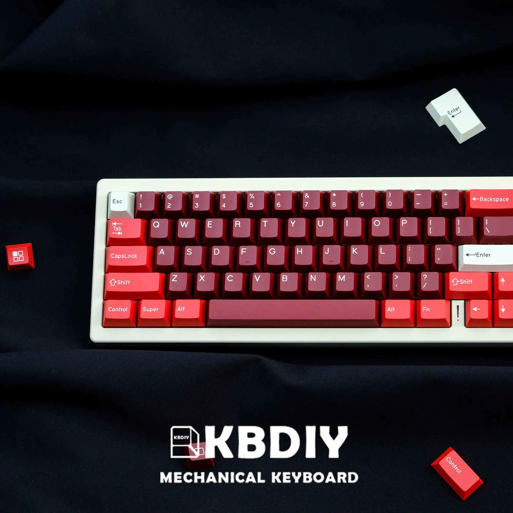 Kbdiy Gmk Keycap Cereja Perfil Duplo Tiro Pbt Abs Keycaps para Teclado Mecânico Gmk 8008 Vermelho Samurai Olivia Apollo Ártico - Imagem 3