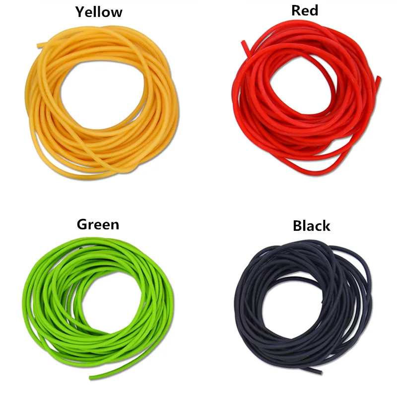 Natural Latex Rubber Tube Stretch Elastic Strapping Slingshot Replacement Band Catapults Sling fishing rope fishing line fishing rubber band Fishing Rope Line Tied Line