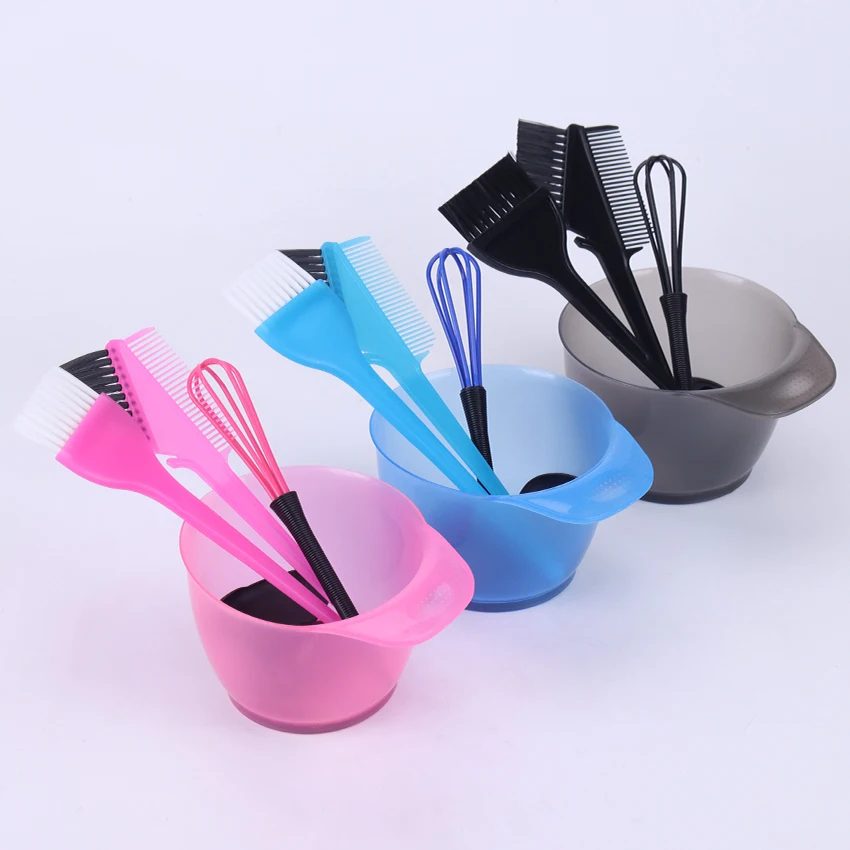Description Picture 2 of item5PCS/Set Hair Dye Color Brush Bowl Set With Ear Caps Dye Mixer Hair Tint Dying Coloring Applicator Styling Accessorie