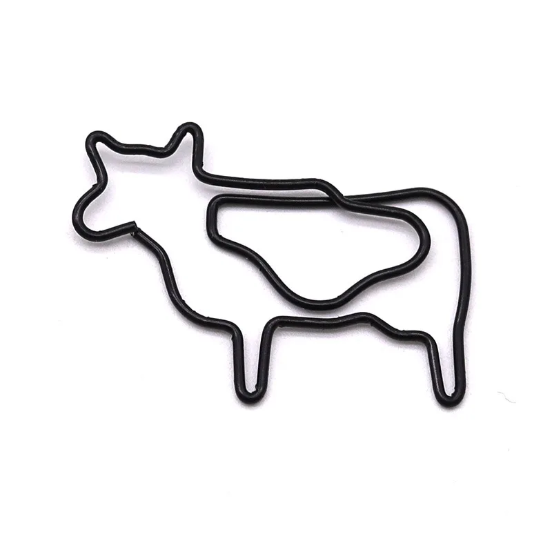 Paper Clips Metal Decoration Accessories Cute Modeling Papers Clip Color Cartoon Animal Paper Clip Clips Decorative 10pcs