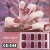 DIY Gel Nail Stickers Cured-free Long-Lasting Solid Color Nail Strips Patch Slider Sticker Full Cover Decal Nail Manicure Patch 5