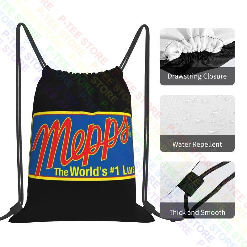 Mepps Fishing Spinners Spoons Lures Logo Drawstring Bags Gym Bag Cute Art  Print Eco Friendly Multi-function - AliExpress