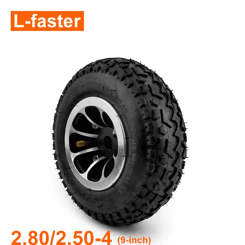 電動車椅子用9インチオフロードホイール,インナーチューブ付き226/2.80