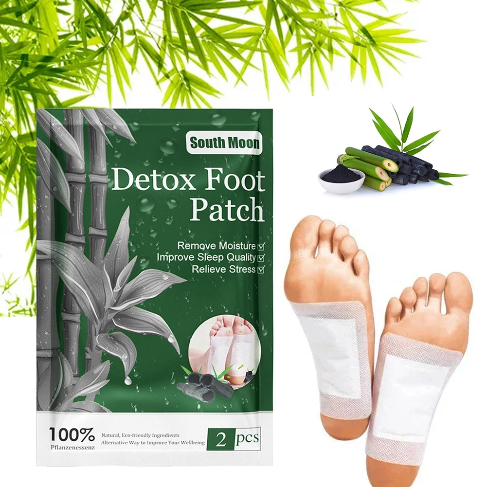 Detox Foot Patches Pads Natural Herbal Stress Relief Feet Body Toxins Detoxification Cleansing Pad Health Care Foot Stick
