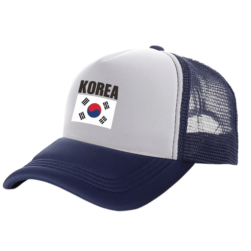 Südkorea Trucker Caps Männer Südkorea National Hut Baseball Kappe Kühlen Sommer Unisex Mesh Net Caps – Detail 6