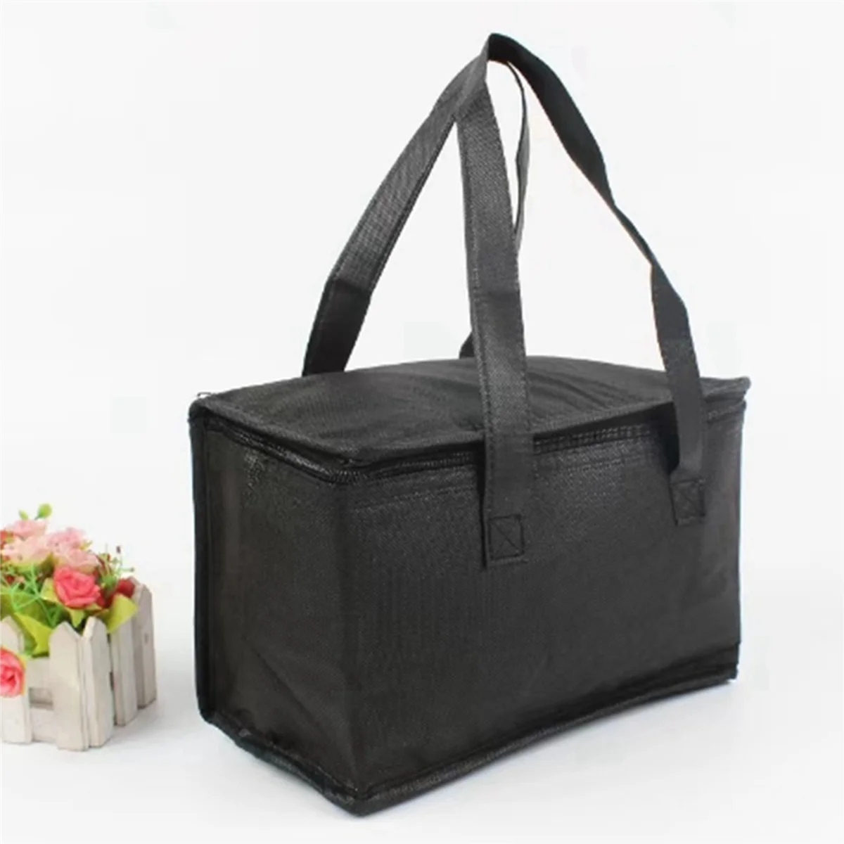 BAAU 6X Portable Lunch Insulated Bag, Cooler Bag, Beer Delivery Foldable Thermal Picnic Cold Food Warm-Keeping Bag