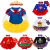 Newborn Baby Girl Clothes Infant Clothing Children's Baby Christmas Costumes Lace Romper Dress 1st Birthday Outfit Bebe Jumpsuit 1