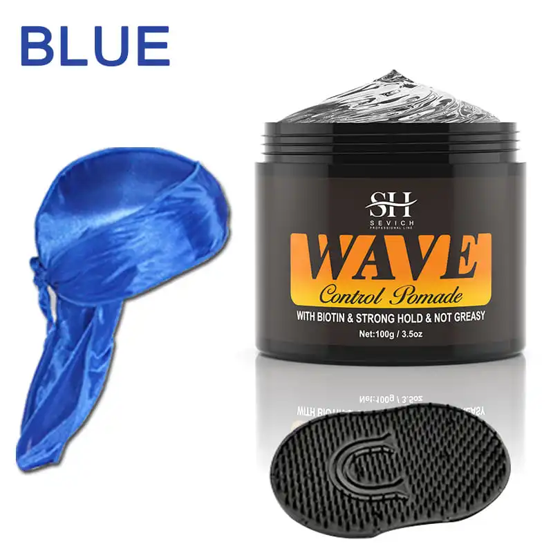 thumbnail image 1 of Pomada anticaída, cera nutritiva para peinar el cabello, para hombres negros con cabello rizado, fijación fuerte, ondas de 360°, peinado en capas, gel para controlar los bordes., 1 of 5