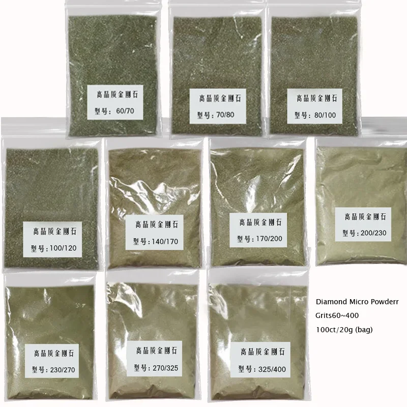 Diamond Powder – 80/100 Mesh (180/150 Microns) – 100 Carats (20 Grams)