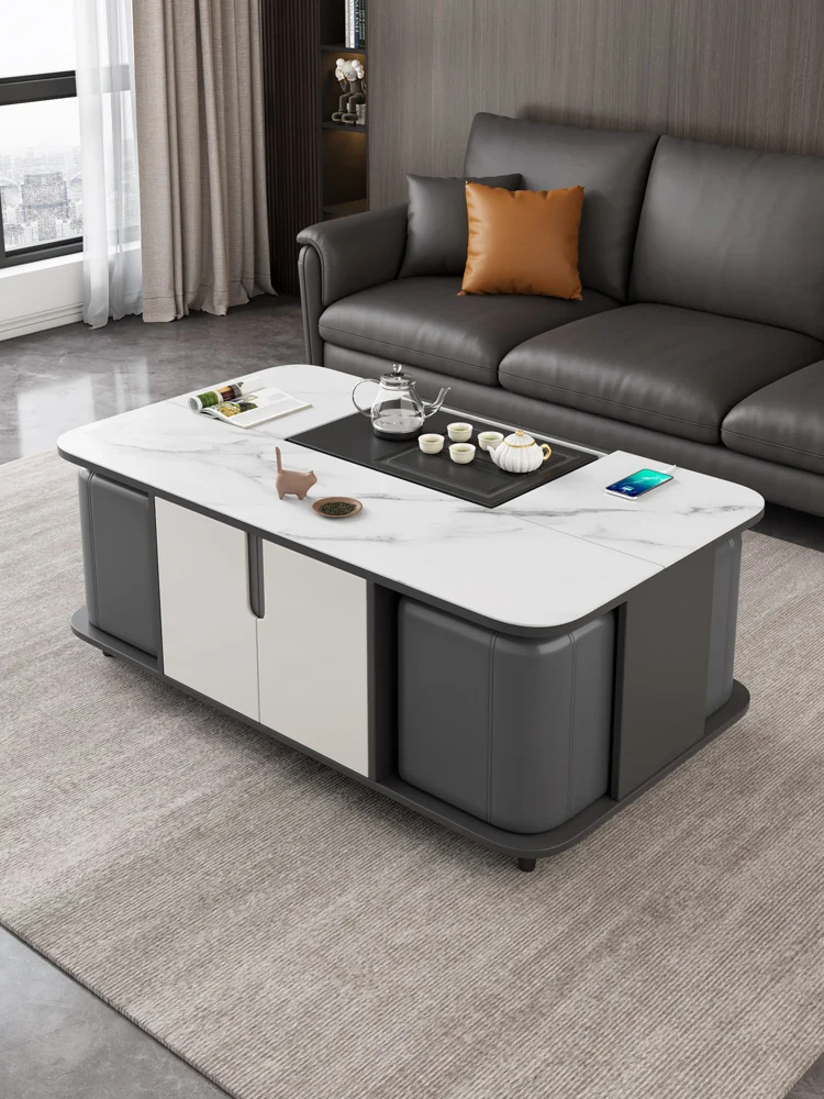 

Rock Plate Tea Table and Tea Table Integrated Household Electric Lift Kung Fu Tea Table and Tea Making Table
