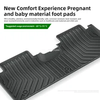 For 2023-2025 NETA X RHD foot pad Trunk Mats car mats Waterproof Wear resistant Non-slip TPE mats，Internal Car Accessories 4
