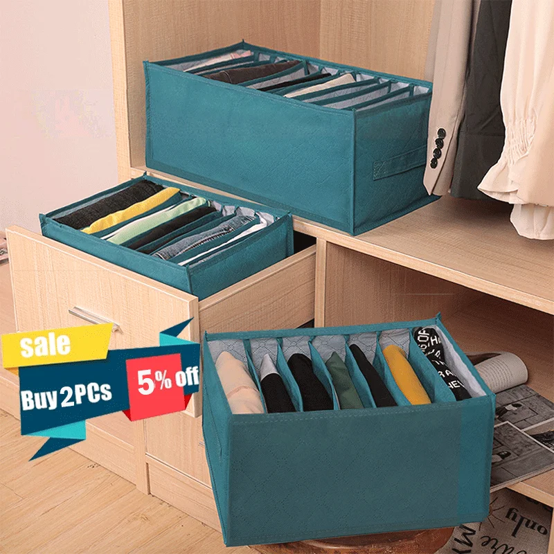 Clothes Divider Storage Box Closet Drawer Jeans Pants Sweater Underwear