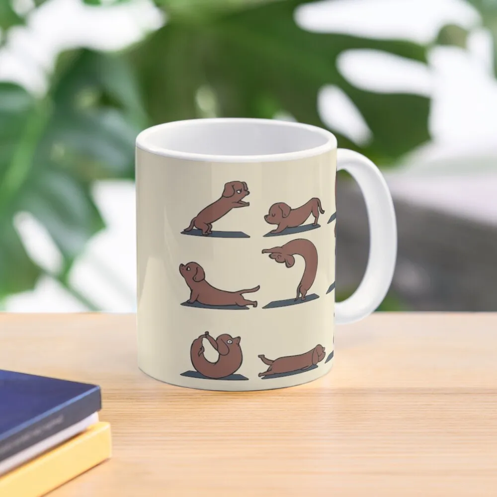 

Dachshund yoga Coffee Mug Cups Of Large Mug