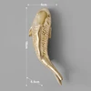 4Pcs Resin Carp Golden Fish Wall Hanging Ornament Personality Fish Figurine For Home Restaurant Background Wall Decor 1