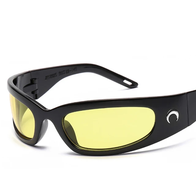 2022 New Moon Rectangular Sunglasses for Women Man Vintage Outdoor Cycling Sports Hip Hop Punk Sun Glasses UV400 Trend Female 5