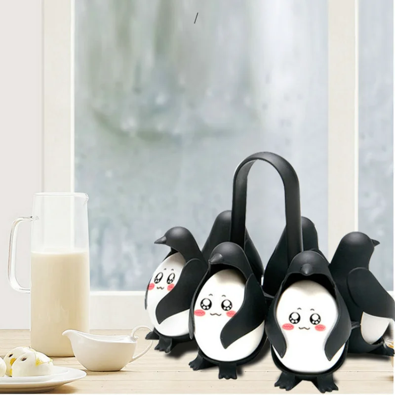 Household Cute 6 Girds Penguin Egg Cooker Long Handle Anti-scalding Egg  Cooker Can Cook 6 Eggs Kitchen Egg Cooker Creative Gift - AliExpress