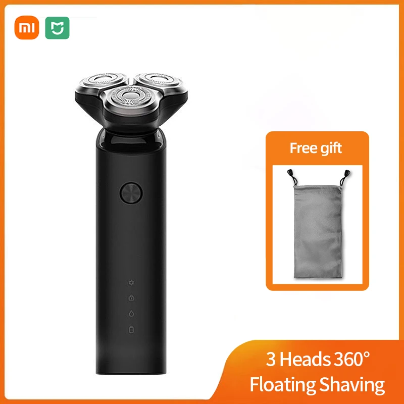 Xiaomi Mijia Electric Shaver Razor Shaving Beard Machine for Men Dry Wet Beard Trimmer Rechargeable washable 3D head Dual Blades 1