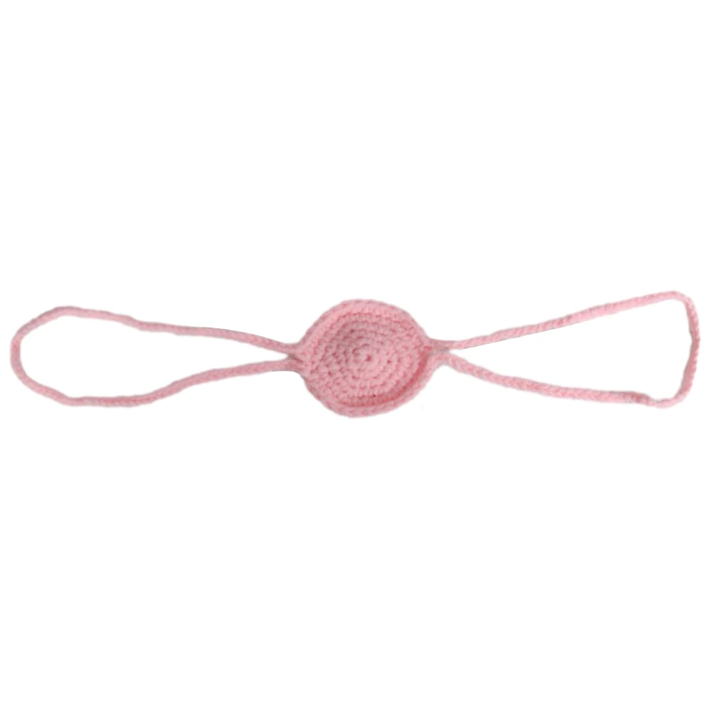 Crochet Nose Cover Winter Warm Nose Scarf Outdoor Frost Protection Handmade Mitten Anti Dustproof Breathable Nasal Mask