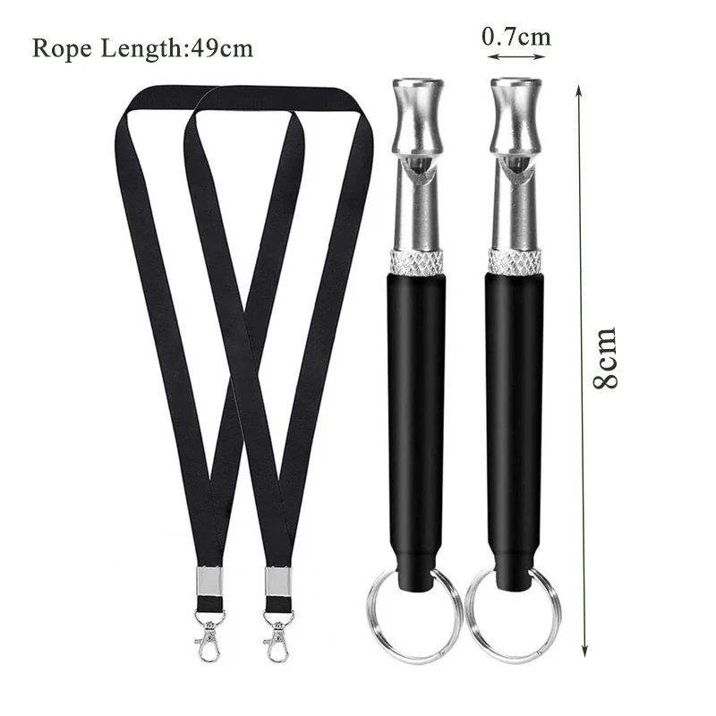 Ultrasonic Dog Training Whistle Pet Dog Training Obedience Whistle Set for Small Medium Large Dogs