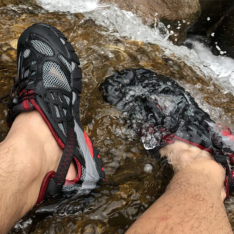 Sneakers Summer Quick-dry River Shoes Men's Amphibious Wading Shoes Outdoor  Hiking Breathable Couple's River Shoes Size 35-47 - Aqua Shoes - AliExpress