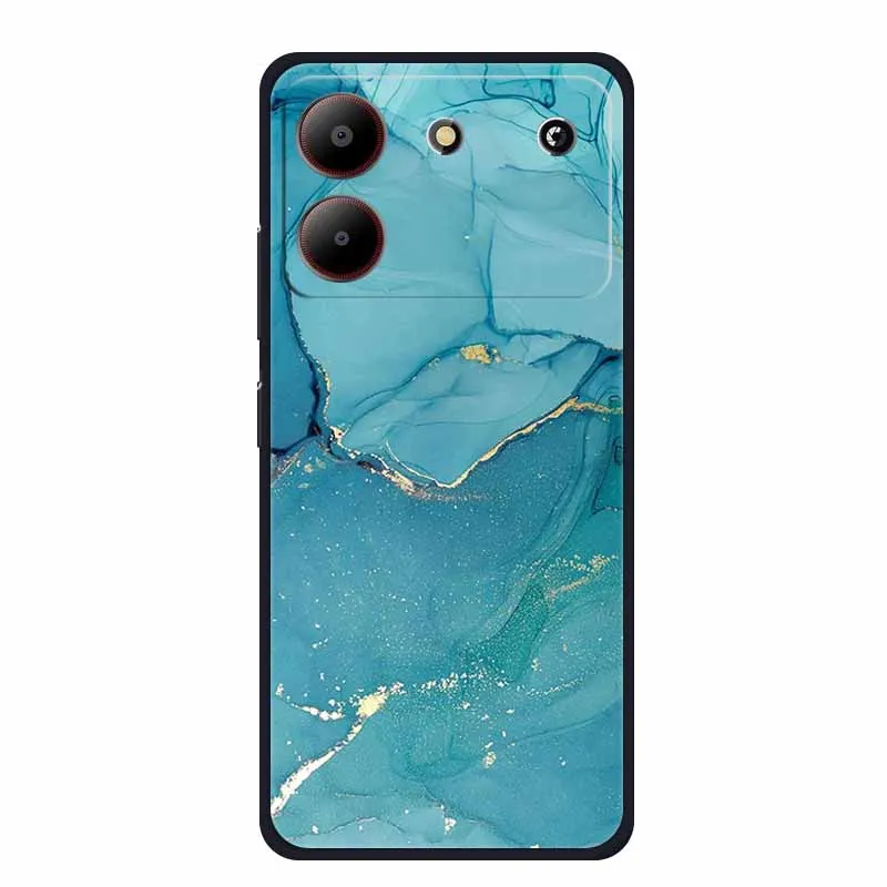 Marble TPU Soft Silicone Back Cover - Colorful Phone Case