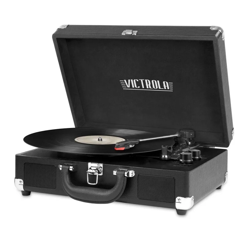 

Victrola, проигрыватель записей чемоданов с 3-скоростным поворотным механизмом